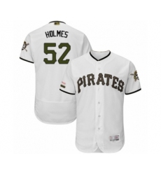 Men's Pittsburgh Pirates #52 Clay Holmes White Alternate Authentic Collection Flex Base Baseball Player Jersey