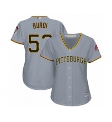 Women's Pittsburgh Pirates #57 Nick Burdi Authentic Grey Road Cool Base Baseball Player Jersey