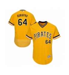 Men's Pittsburgh Pirates #64 Montana DuRapau Gold Alternate Flex Base Authentic Collection Baseball Player Jersey