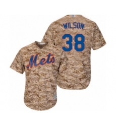 Women's New York Mets #38 Justin Wilson Authentic Camo Alternate Cool Base Baseball Player Jersey