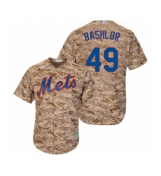 Youth New York Mets #49 Tyler Bashlor Authentic Camo Alternate Cool Base Baseball Player Jersey