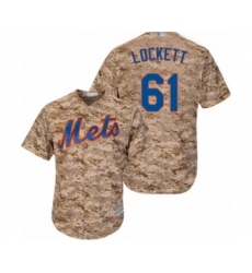 Women's New York Mets #61 Walker Lockett Authentic Camo Alternate Cool Base Baseball Player Jersey