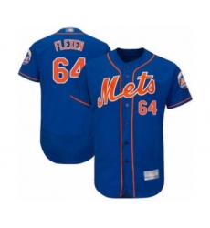 Men's New York Mets #64 Chris Flexen Royal Blue Alternate Flex Base Authentic Collection Baseball Player Jersey