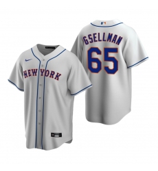 Men's Nike New York Mets #65 Robert Gsellman Gray Road Stitched Baseball Jersey