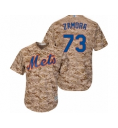 Youth New York Mets #73 Daniel Zamora Authentic Camo Alternate Cool Base Baseball Player Jersey