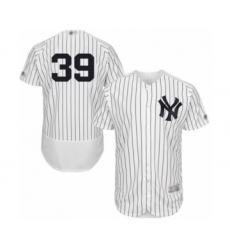 Men's New York Yankees #39 Mike Tauchman White Home Flex Base Authentic Collection Baseball Player Jersey