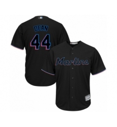Youth Miami Marlins #44 Austin Dean Authentic Black Alternate 2 Cool Base Baseball Player Jersey