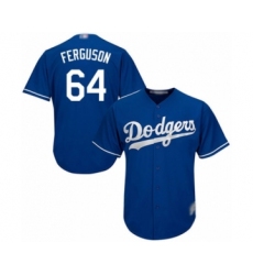Youth Los Angeles Dodgers #64 Caleb Ferguson Authentic Royal Blue Alternate Cool Base Baseball Player Jersey