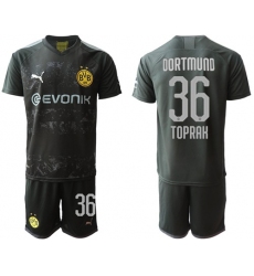 Dortmund #36 Toprak Away Soccer Club Jersey