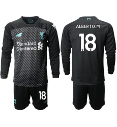 Liverpool #18 Alberto M. Third Long Sleeves Soccer Club Jersey