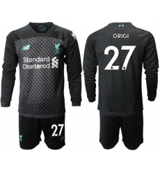 Liverpool #27 Origi Third Long Sleeves Soccer Club Jersey