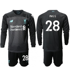 Liverpool #28 Ings Third Long Sleeves Soccer Club Jersey
