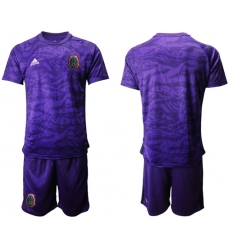 Mexico Blank Purple Goalkeeper Soccer Country Jersey