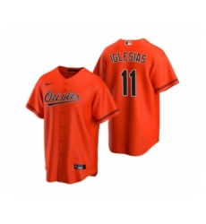 Men's Baltimore Orioles #11 Jose Iglesias Nike Orange 2020 Replica Alternate Jersey