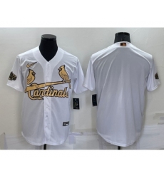 Men's St Louis Cardinals Blank White 2022 All Star Stitched Cool Base Nike Jersey