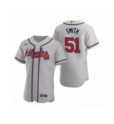 Men's Atlanta Braves #51 Will Smith Nike Gray Authentic 2020 Road Jersey