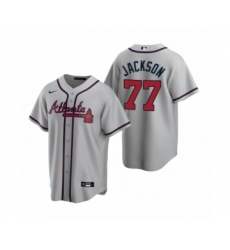 Youth Atlanta Braves #77 Luke Jackson Nike Gray 2020 Replica Road Jersey