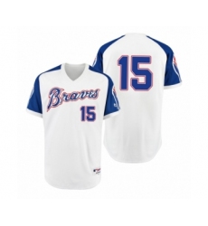 Women Braves #27 Fred McGriff Gray Royal 1979 Turn Back the Clock Authentic Jersey