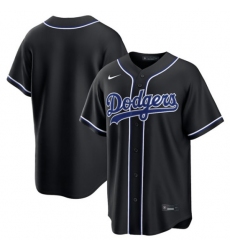 Men's Los Angeles Dodgers Blank 2026 Black Out Stitched Baseball Jersey