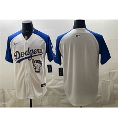 Men's Los Angeles Dodgers Blank White Royal Gold Hello Kitty Vapor Limited Stitched Baseball Jersey