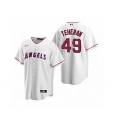 Youth Julio Teheran #49 Los Angeles Angels White Replica Home Jersey