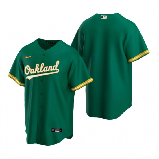 Men's Nike Oakland Athletics Blank Green Alternate Stitched Baseball Jersey