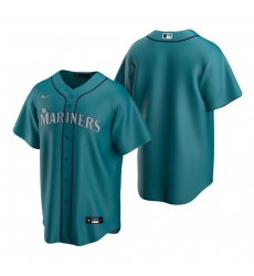 Men's Nike Seattle Mariners Blank Aqua Alternate Stitched Baseball Jersey