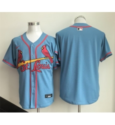 Men's St. Louis Cardinals Blank Blue Limited Stitched Baseball Jersey