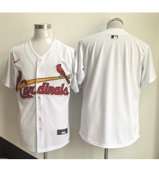 Men's St. Louis Cardinals Blank White Home Limited Stitched Baseball Jersey
