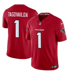 Men's Atlanta Falcons #1 Tua Tagovailoa Red 2026 New F.U.S.E. Vapor Untouchable Limited Football Stitched Jersey
