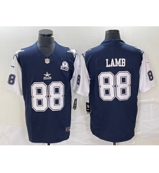 Men's Nike Dallas Cowboys #88 CeeDee Lamb Navy Thanksgiving 2023 F.U.S.E. Stitched Football Jersey