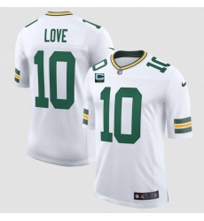 Men's Green Bay Packers #10 Jordan Love White 2026 With 2-Star C New Vapor Untouchable Limited Football Stitched Jersey