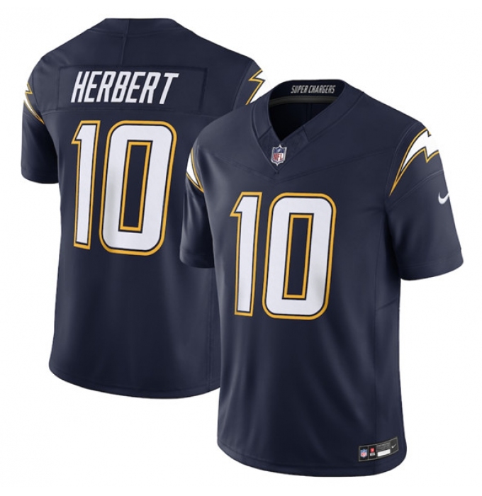 Men's Los Angeles Chargers #10 Justin Herbert Navy 2025 F.U.S.E. Alternate Vapor Limited Football Stitched Jersey
