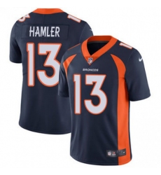 Youth Denver Broncos #13 KJ Hamler Navy Blue Alternate Stitched Vapor Untouchable Limited Jersey