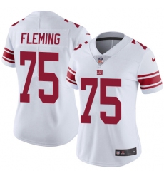 Women's New York Giants #75 Cameron Fleming White Stitched Vapor Untouchable Limited Jersey