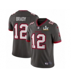 Women's Tampa Bay Buccaneers #12 Pewter Jersey 2021 Super Bowl LV