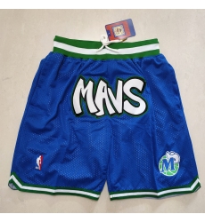 Men's Dallas Mavericks Blue Shorts