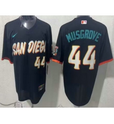 Men's San Diego Padres #44 Joe Musgrove Black 2026 City Connect Stadium Jersey