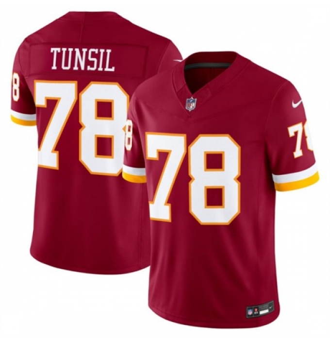 Men's Washington Commanders #78 Laremy Tunsil Burgundy 2026 F.U.S.E. Vapor Limited Stitched Football Jersey