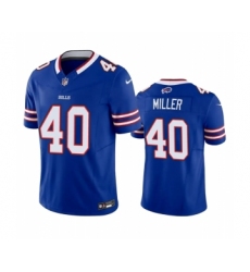 Men's Buffalo Bills #40 Von Miller Blue 2023 F.U.S.E. Vapor Untouchable Limited Stitched Jersey