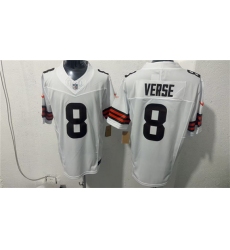 Men's Cleveland Browns #8 Jared Verse White 2026 Vapor Limited Football Stitched Jersey