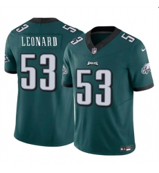 Men's Philadelphia Eagles #53 Shaquille Leonard Green 2023 F.U.S.E. Vapor Untouchable Limited Football Stitched Jersey