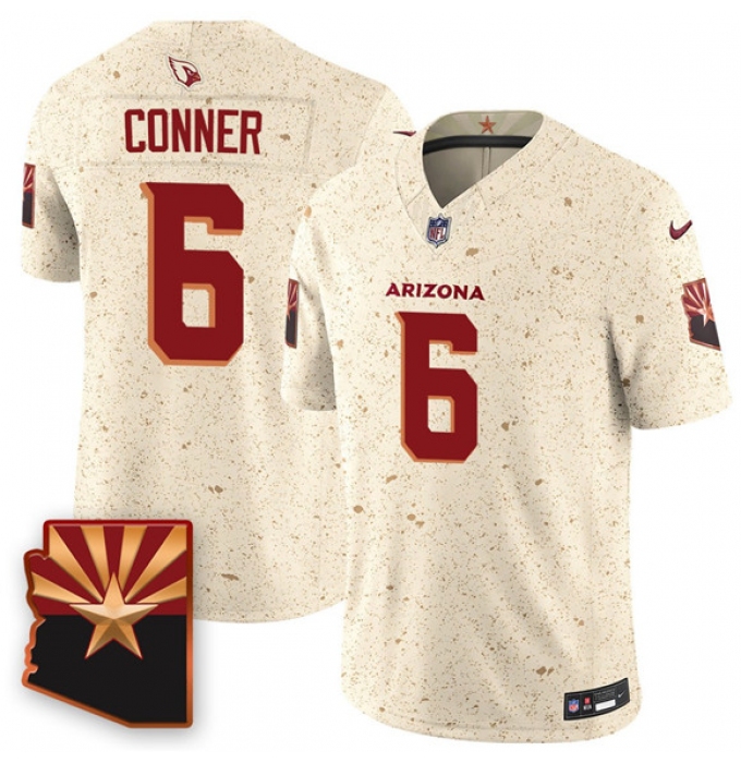 Men's Arizona Cardinals #6 James Conner 2025 F.U.S.E. “Rivalries” Vapor Untouchable Limited Football Stitched Jersey