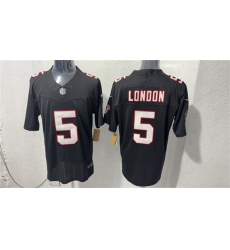 Men's Atlanta Falcons #5 Drake London Black F.U.S.E. Vapor Untouchable Limited Football Stitched Jersey
