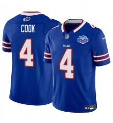 Men's Buffalo Bills #4 James Cook Blue 2025 F.U.S.E. With Farewell Vapor Untouchable Limited Football Stitched Jersey