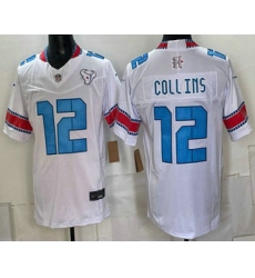 Men's Houston Texans #12 Nico Collins White 2026 FUSE Rivalries Collection Limited Stitched Jersey