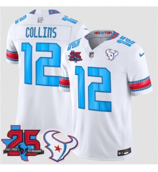 Men's Houston Texans #12 Nico Collins White 2026 F.U.S.E.Rivalries Collection With 25th Anniversary Limited Football Stitched Jersey