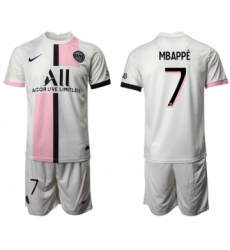 Men 2021-2022 Club Paris St German away white 7 Soccer Jersey