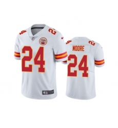 Men's Kansas City Chiefs #24 Skyy Moore White Vapor Untouchable Limited Stitched Football Jersey
