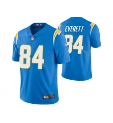Men's Los Angeles Chargers #84 Gerald Everett Blue Vapor Untouchable Limited Stitched Jersey